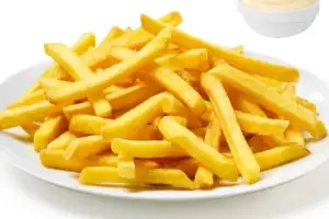 Pommes & dip (45 kr/st)