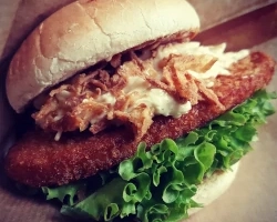 Crispy Fried Soy Burger